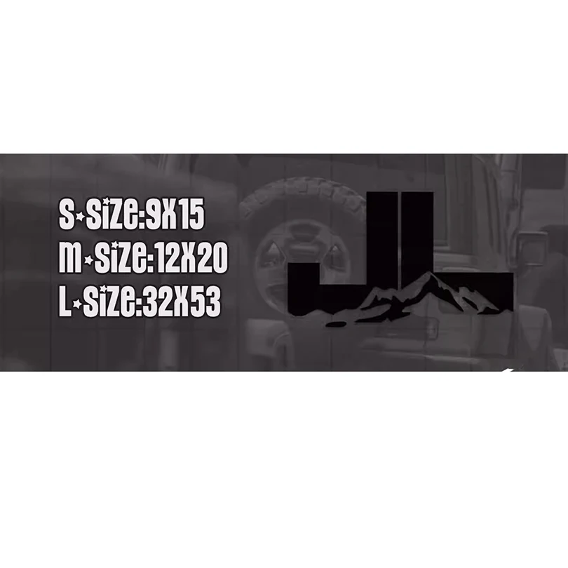 Виниловая наклейка на боковое окно Jeep Wrangler JL JK 2007-2020