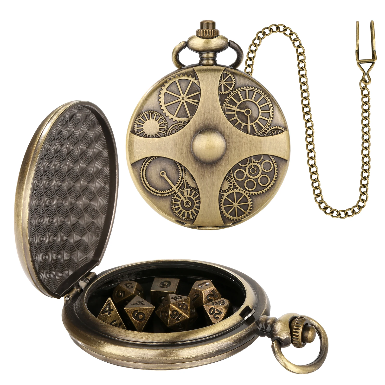 YISUYA Mini DND набор кубиков с карманным корпусом для часов 7 шт. многогранные