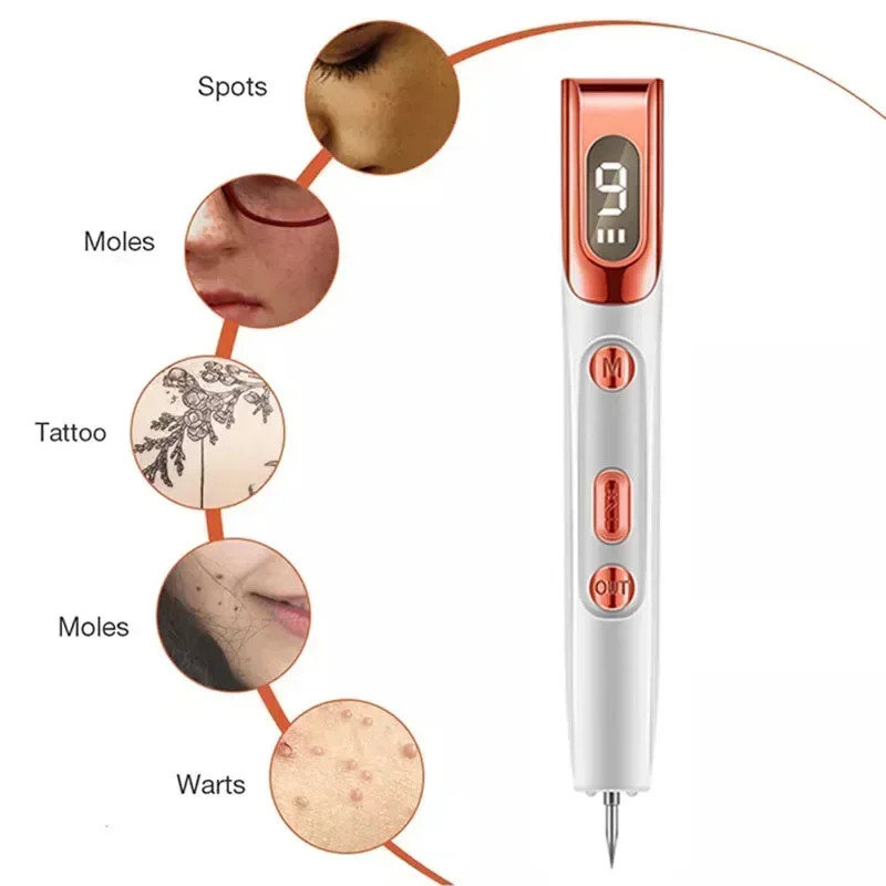 Теги для удаления кожи Лазерная плазменная ручка Машина родинок Пикосекундные