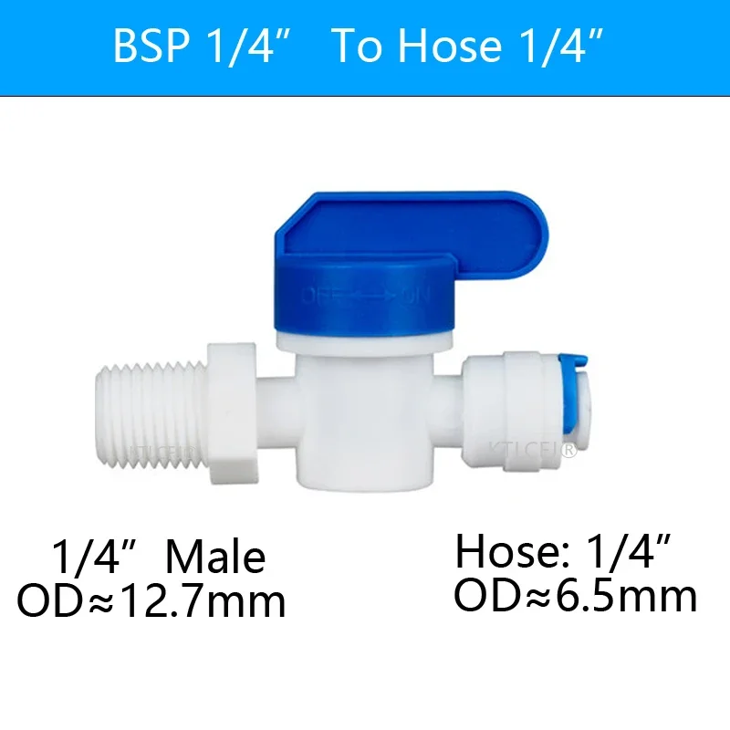 

Пластиковый шаровой кран Reveser Osmosis 1/4", 3/8"