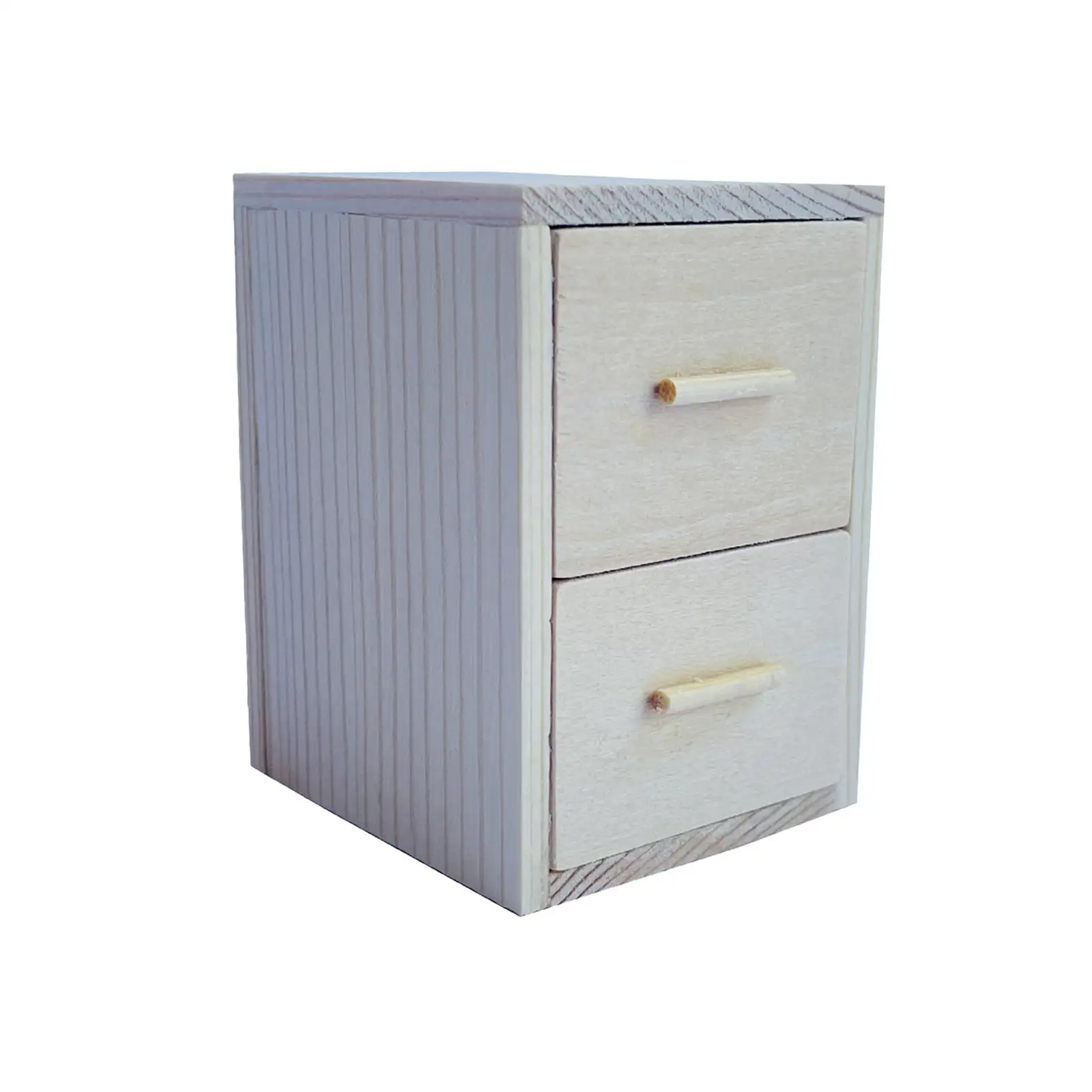 

1:12 Scale Dollhouse Bedside Table with Drawer Life Scene for Preschool