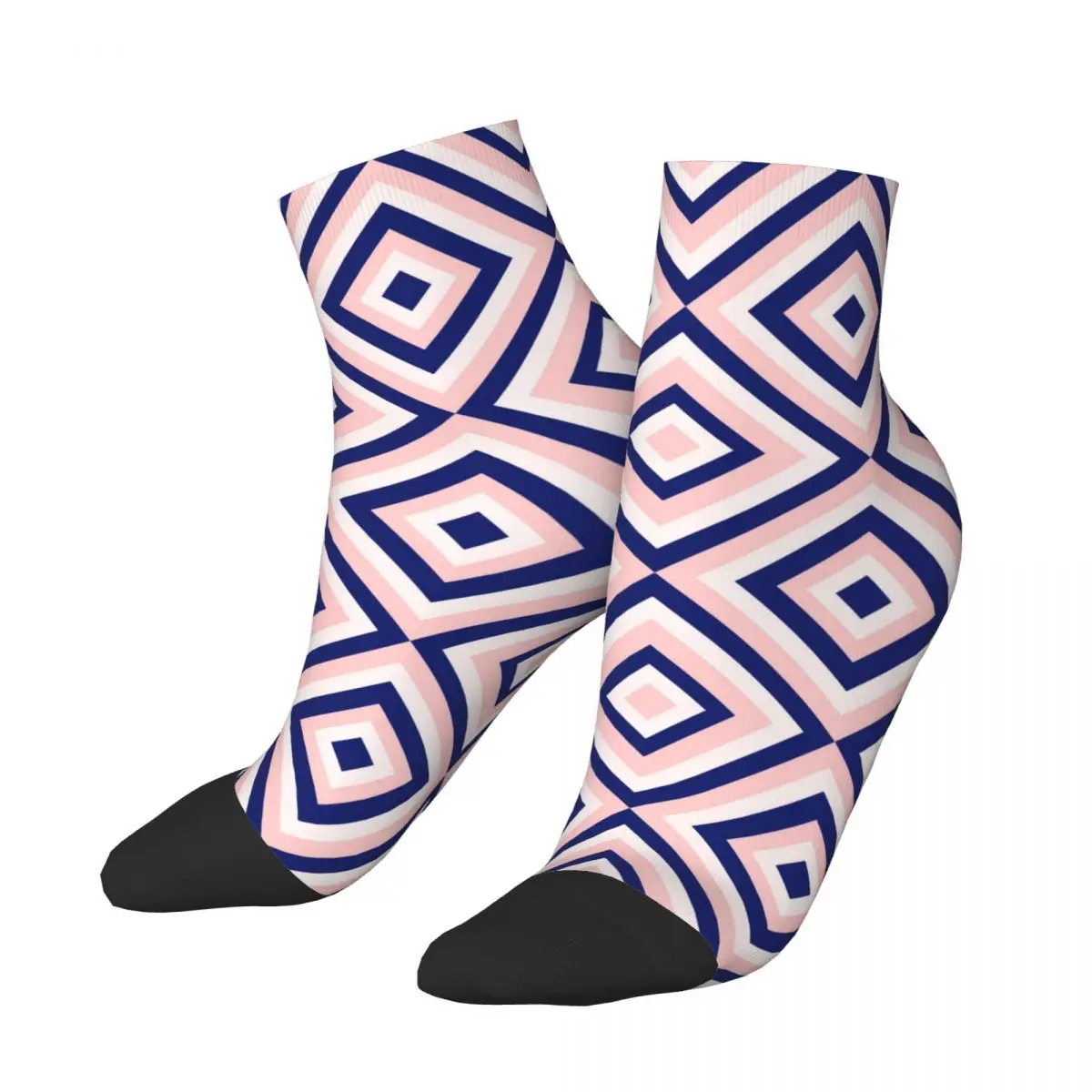 

Короткие носки с абстрактным геометрическим принтом, мужские и женские Смешные Веселые современные носки, весна, лето, Осень, Зима, низкие носки, подарок