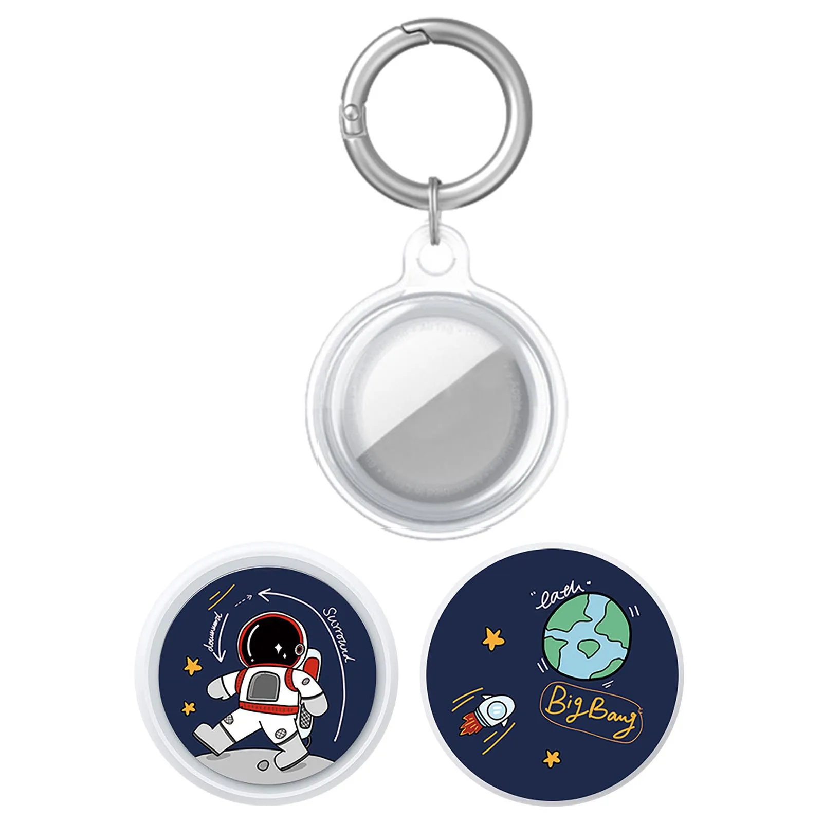 

Astronaut Cover Paster For Airtags Astronaut Sticker Apple Locator Tracker Anti-lost Device Keychain Protective Cover Sticker