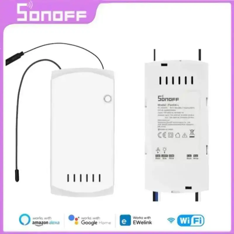 Умный выключатель вентилятора SONOFF IFan04 с Wi-Fi Регулируемый контроллер 433 RF/eWelink