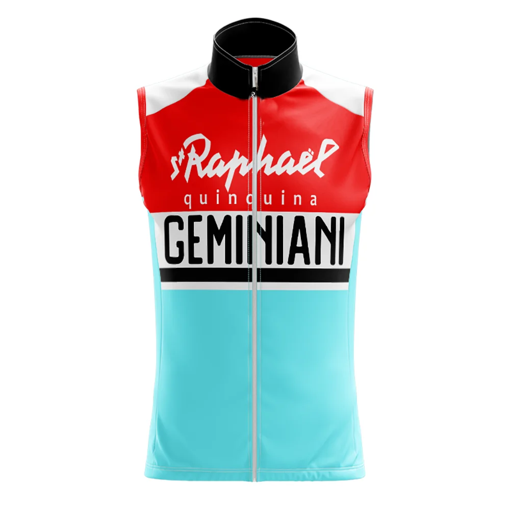

ST RAPHAEL GEMINIANI TEAM RETRO CLASSIC Summer Sleeveless Cycling Vest Mtb Clothing Bicycle Maillot Ciclismo Bike Clothes