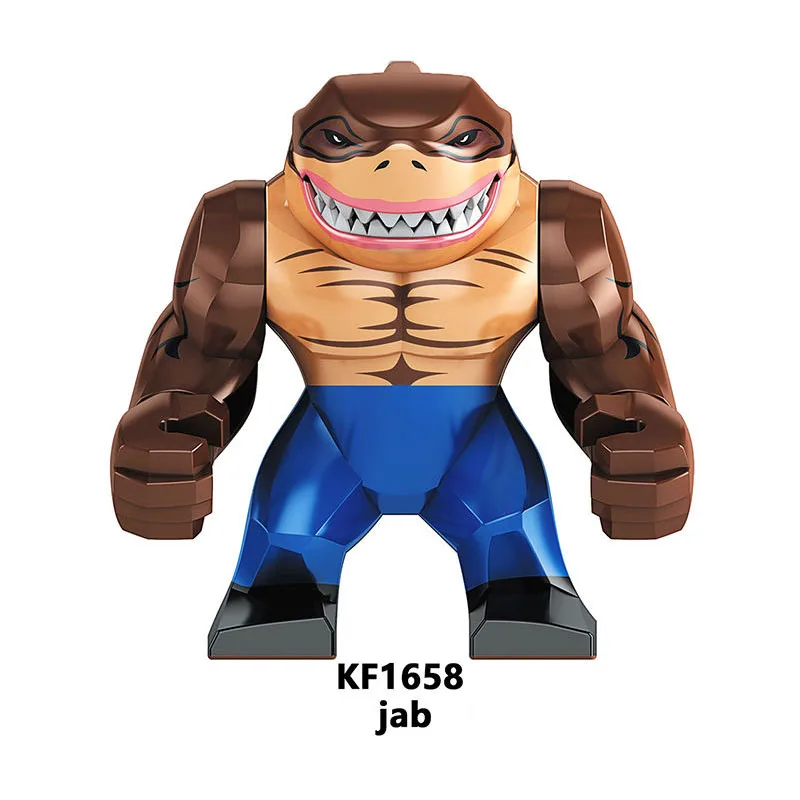 WM2423 WM2424 Большой Король Акула Строительные Блоки Ripster Jab Slammu Мультфильм Мини