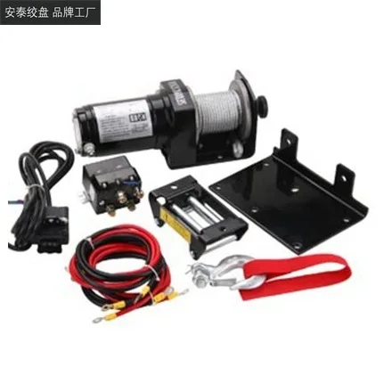 12v/24v 2000 lbs electric winch with remote control