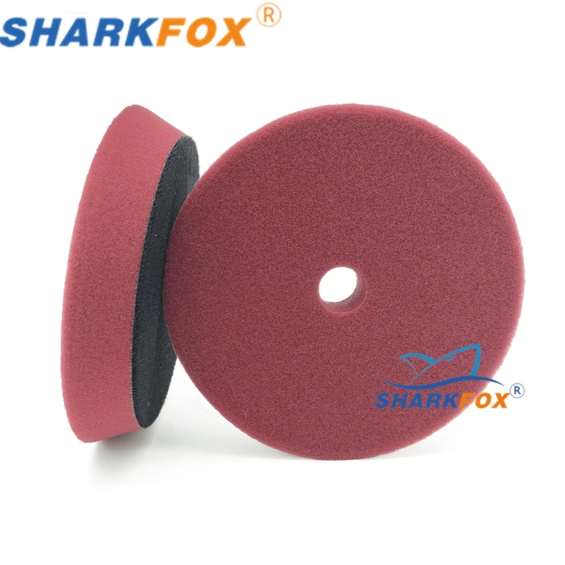 

5Inch(125mm) Car Sponge Buffing Polishing Pad Flat Polish Pad with Hook&Loop Removes Scratche For Polishing/Waxing