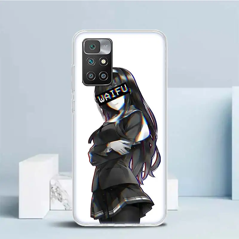 Мягкий чехол Sugoi Senpai аниме Waifu Sexy Girl Для Redmi 12 12C 10 10A 10C 9 9A 9C 9T с рисунком для телефона