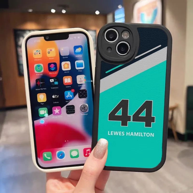 Чехол для телефона Льюис Гамильтон 44 дюйма черный кожаный чехол IPhone 13 11 14 12 Pro Max Mini