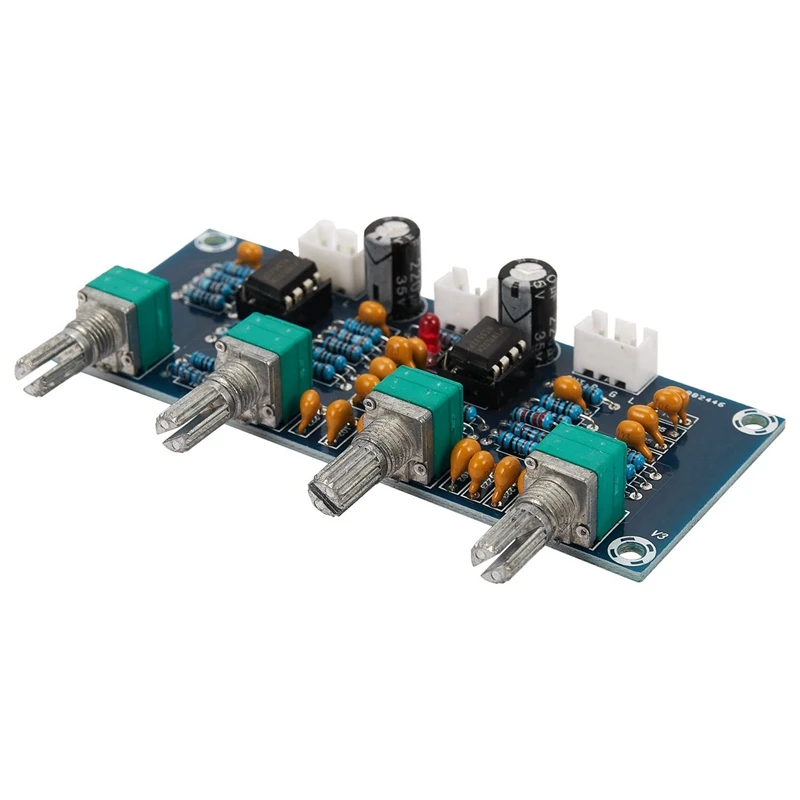 

3X NE5532 Tone Board Preamp Pre-Amp With Treble Bass Volume Adjustment Pre-Amplifier Tone Controller For Amplifier Board