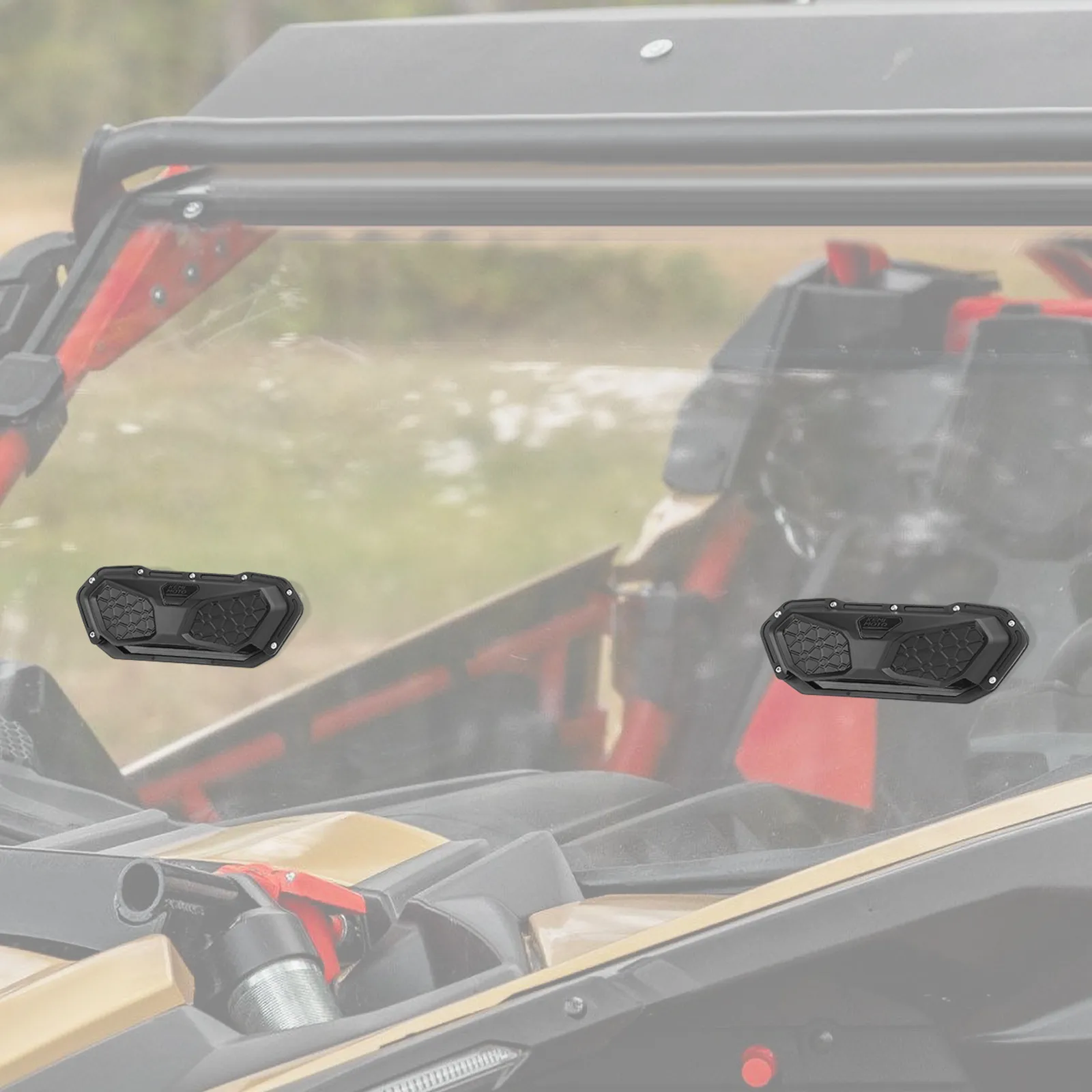 for Maverick X3 UTV Universal Windshield Roof Cover Vent Install Kit Defrost Defog Compatible with Polaris RZR 800 900 XP 1000