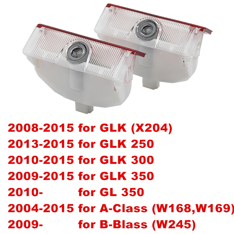 Фонари для автомобильных дверей, аксессуары для проектора для Mercedes Benz GLK X204 2008-2015 250 A B Class W168 W169 W245 GL 350