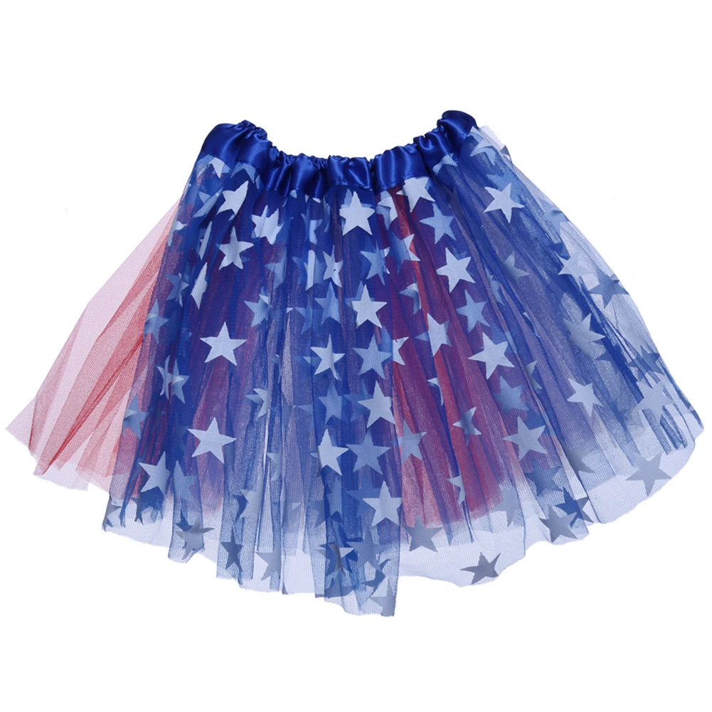 

Детская красочная юбка-пачка с флагом для девочек на день рождения