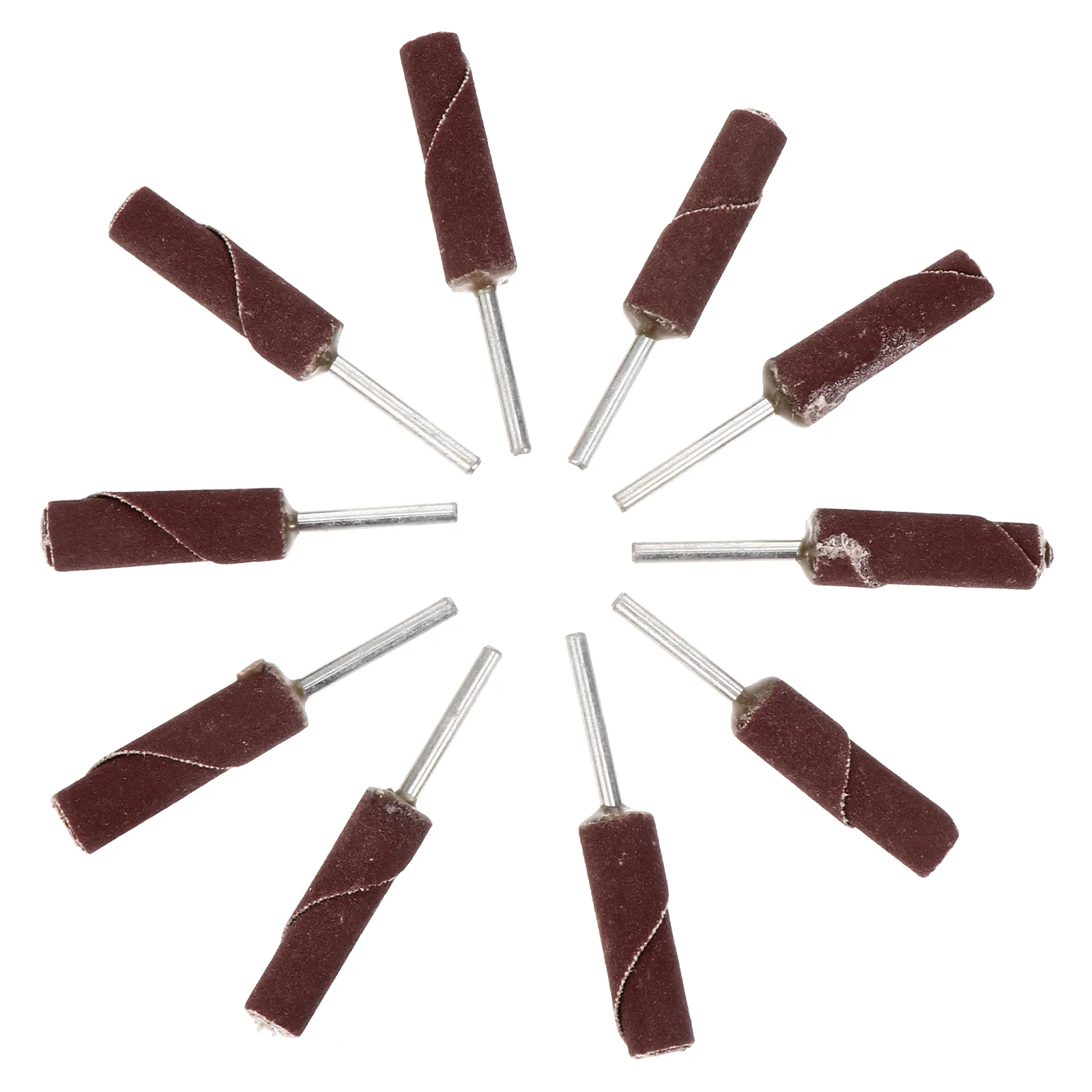 

10 Pcs Sandpaper Stick Grinding Head Sander Tool Abrasive Wheel Hundred Pages Flap Disc Columnar