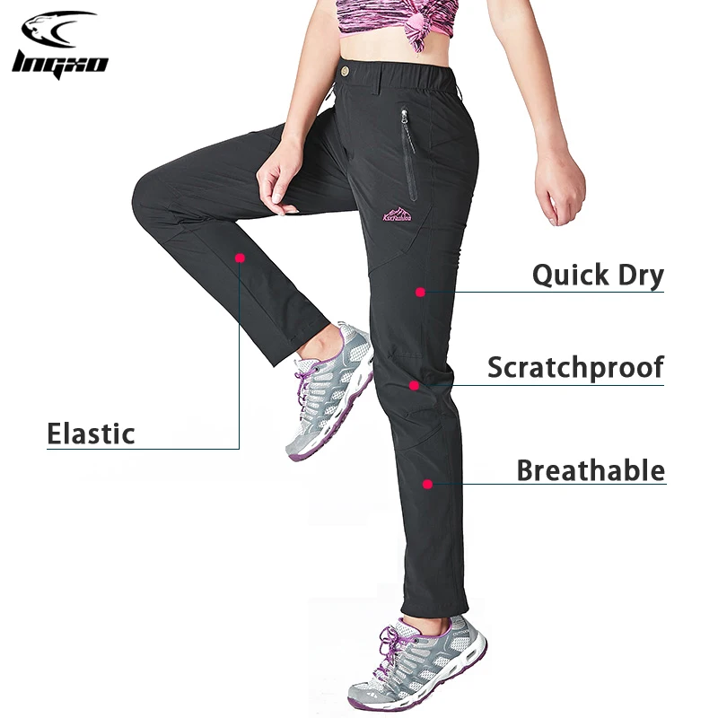 

Women Hiking Pants Summer Quick Dry Outdoor Camping Climbing Trekking Pants Women Waterproof Mountain Trousers Ripstop