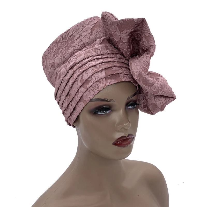 2022 Trendy Women Big Flower Turban Hat Fashion Muslim Hijab Caps Diamonds Head Wrap Ladies Bandana Chemo Cap African Hat