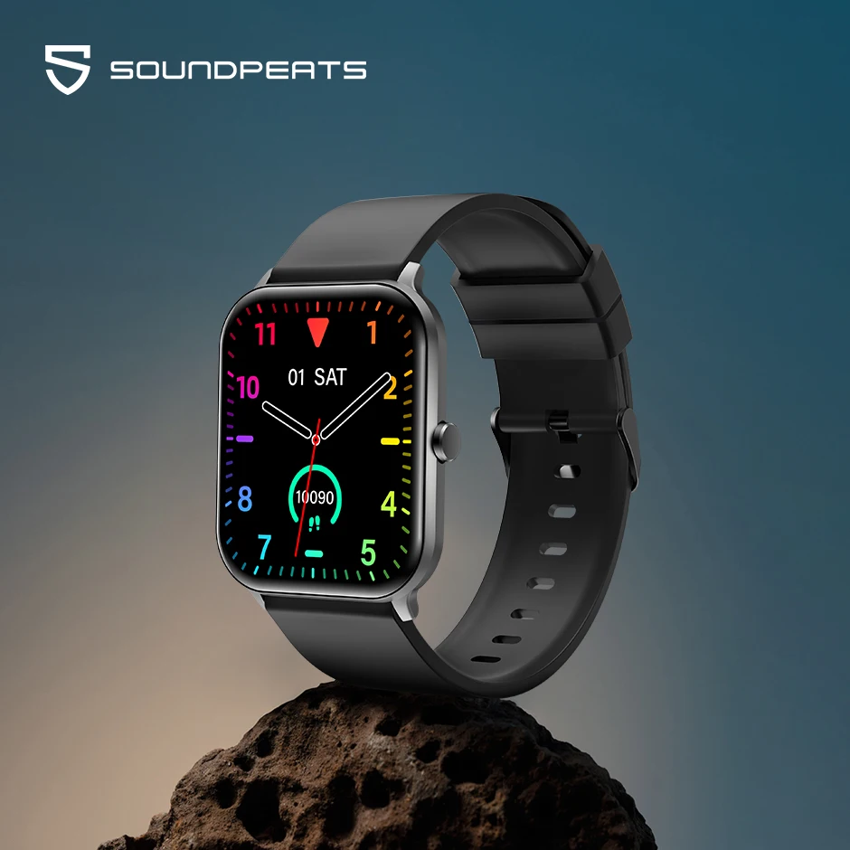 

SoundPEATS Smart Watch 3 Fitness Tracker 1.85" Big Screen Smartwatch with Heart Rate SpO2 Sleep Monitor IP68 70 Sports Modes