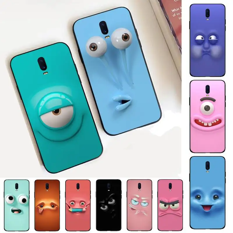 

Funny Face Phone Case for Vivo Y91C Y11 17 19 17 67 81 Oppo A9 2020 Realme c3