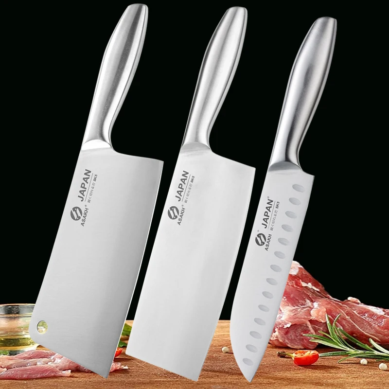 Набор кухонных ножей из нержавеющей стали профессиональный бытовой инструмент