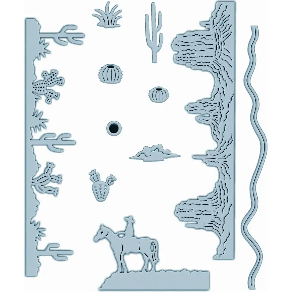 

Pretty Desert Metal Cutting Dies Scrapbook Diary Decoration Embossing Template DIY Greeting Card Handmade 2021