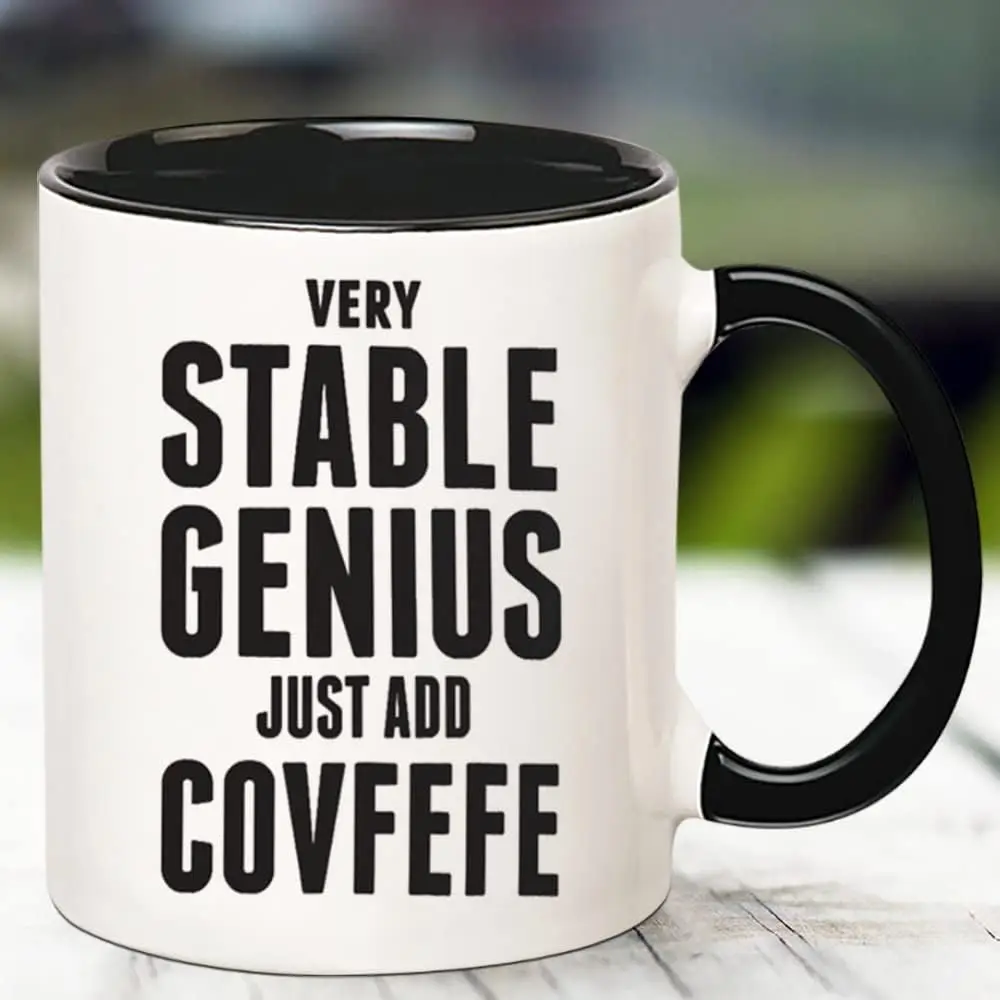 Очень устойчивая просто добавьте кружку Covfefe новая кофейная кружка/чашка 11 унций