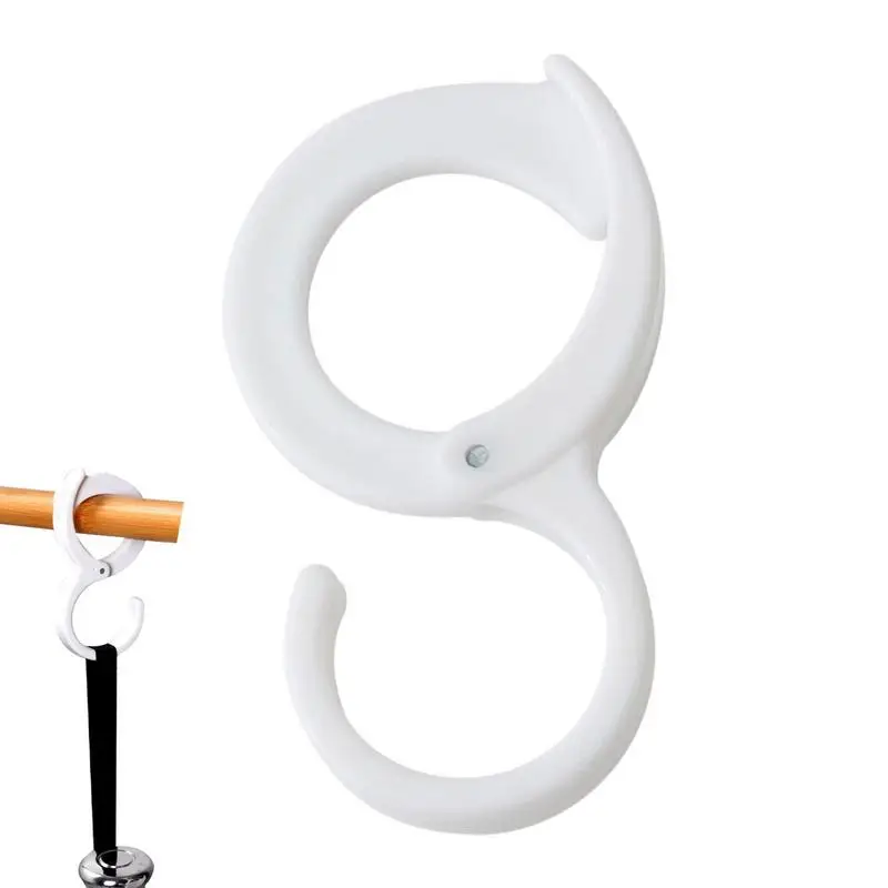 

S Shape Hook With Buckle Multifunctional PP Hanger Hook For Cloth Plant Pot Pan Bag Heavy Duty Kitchen Clasp Holder Storage Tool