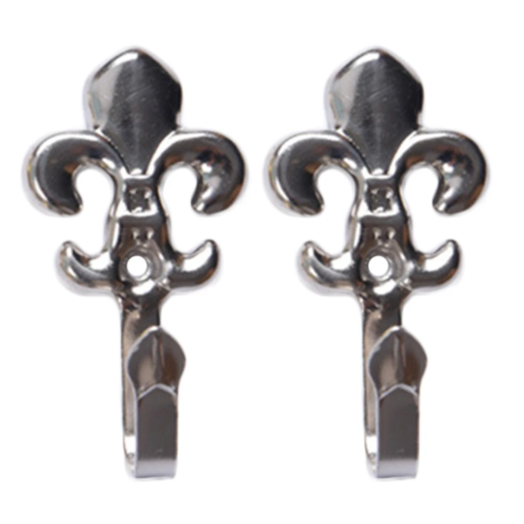 

1 Pair Metal Alloy Curtain Hook Drape Hanging Holder Holdback Tassel Wall Hanger