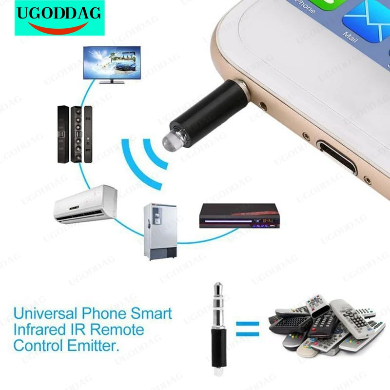 

3.5mm Infrared Transmitter Interface Smart App Control Mobile phone remote Control Wireless Infrared Appliances Adapter For TV