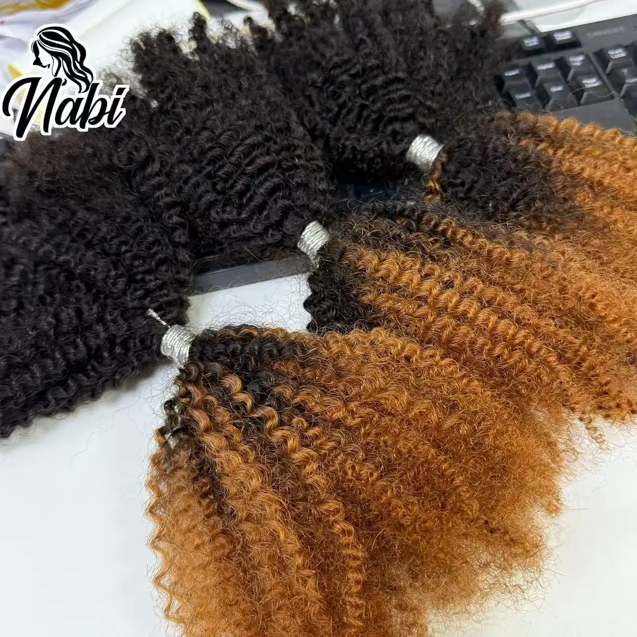 Пучки человеческих волос для Locs Braids 4C Afro Kinky Curly Bulk Extension Braid 16Inch Raw Virgin Hair Необработанные объемные волосы без утка (art.: 3920d330c093a) - 3920d330c093a