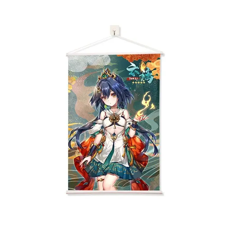 Аниме Gaem Honkai: Star Rail Yunli HD Печать манга настенный свиток картина художественный