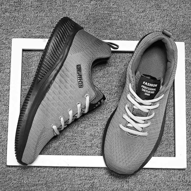 Mens Womens Sports Sneakers Unisex Light Breathable Knit Lovers Athletic Running Walking Gym Shoes