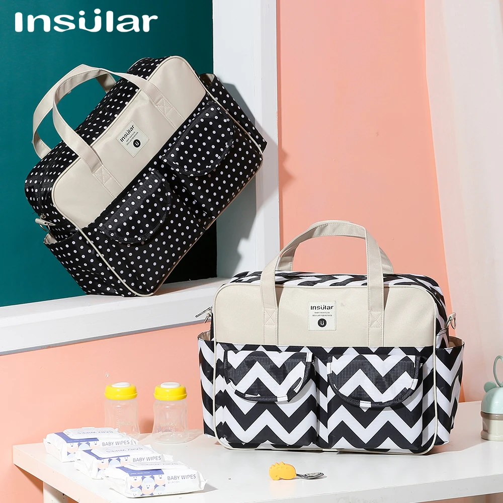 

Diaper Bag Insular Multifunction Travel Stroller Bags Maternity Baby Changing Large Capacity Waterproof Single Shoulder