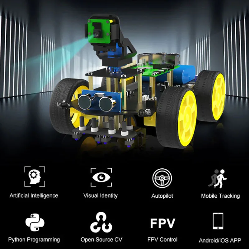 Робот-автомобиль Raspberry Pi с камерой FPV (без платы Pi)