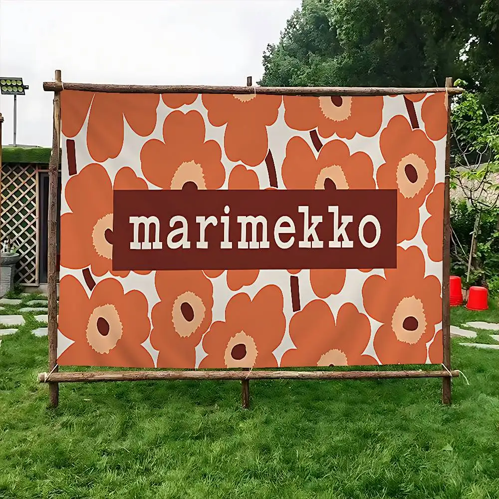 Флаги Marimekko U-Unikko с цветочным узором для семейных встреч, создания атмосферы на природе, украшения для кемпинга, баннеры (art.: 3920db5fd308f) - 3920db5fd308f