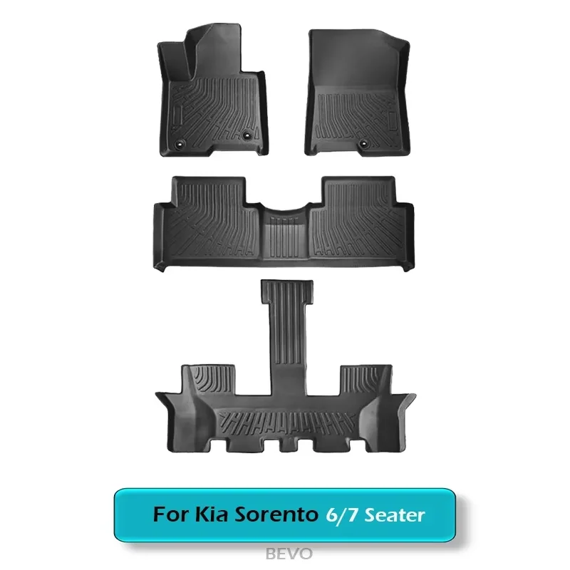 

Коврики для багажника Kia Sorento Hybrid Cargo Liner 2021-2024 2025 года, всепогодный коврик в багажник из ТПЭ со спинкой, газовый и гибридный PHEV