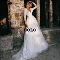 wedding dresses 2022 double v neck princess bride dress white long sleeve applique wedding evening gowns