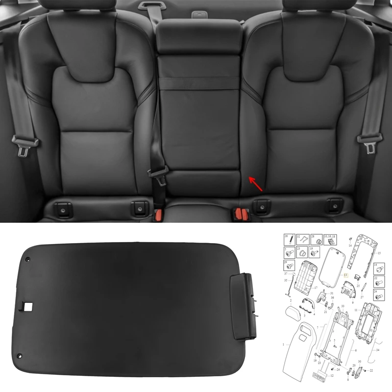 Автомобильный задний подлокотник петля крышка 32208063 для Volvo S90 S90L