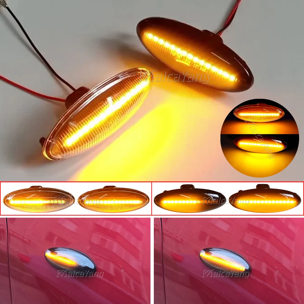 

LED Flashing Turn Signal Lights Car Side Marker Blinker Lamp For Toyota COROLLA Yaris Mk2 P9 Auris Mk1 E15 RAV4 Mk3 ACA3 ALA3