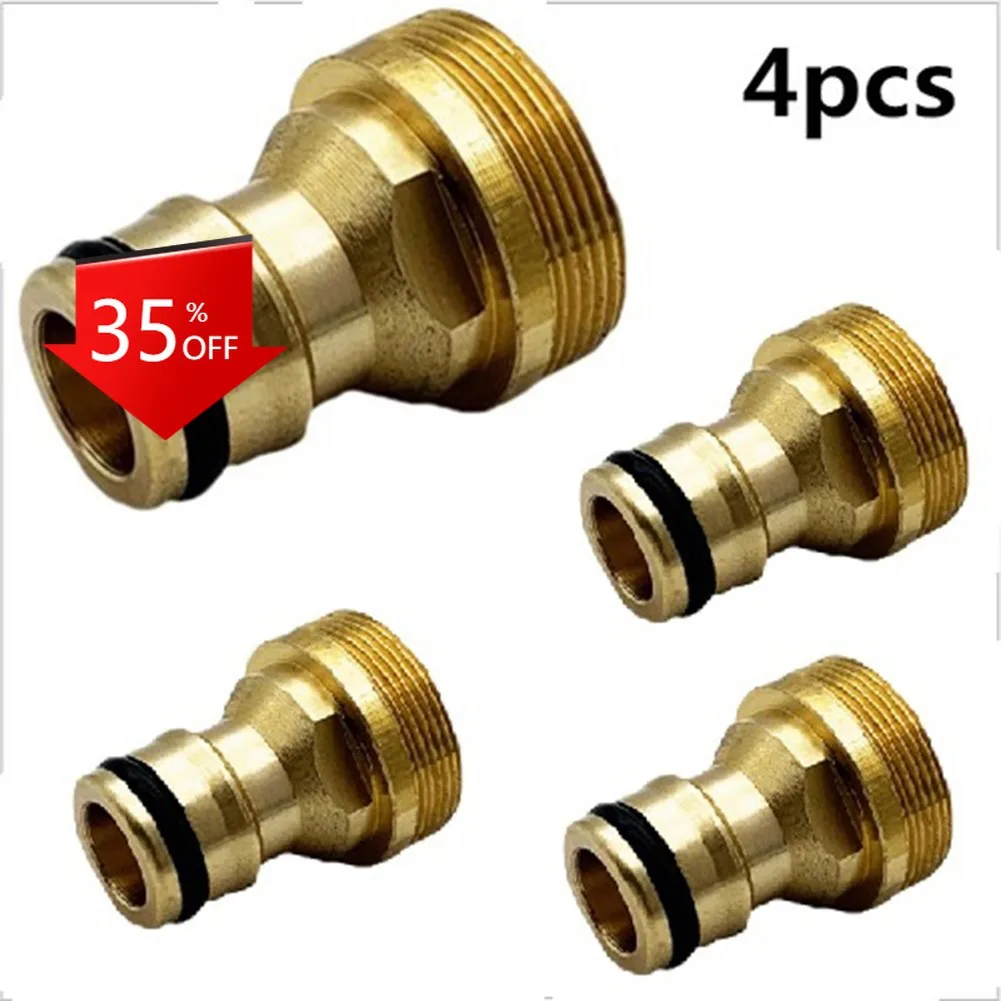 

4 Piece Connector 4pcs Brass Connectors M22 Female & M24 Male Threaded