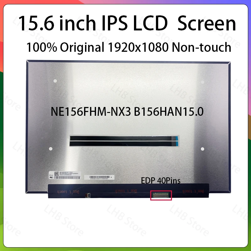 Фото 15,6-дюймовый ЖК-экран 144 Гц NE156FHM-NX3 B156HAN15.0 для Lenovo ideapad Gaming 3-15ACH6 15IHU6, замена матричной панели дисплея №1