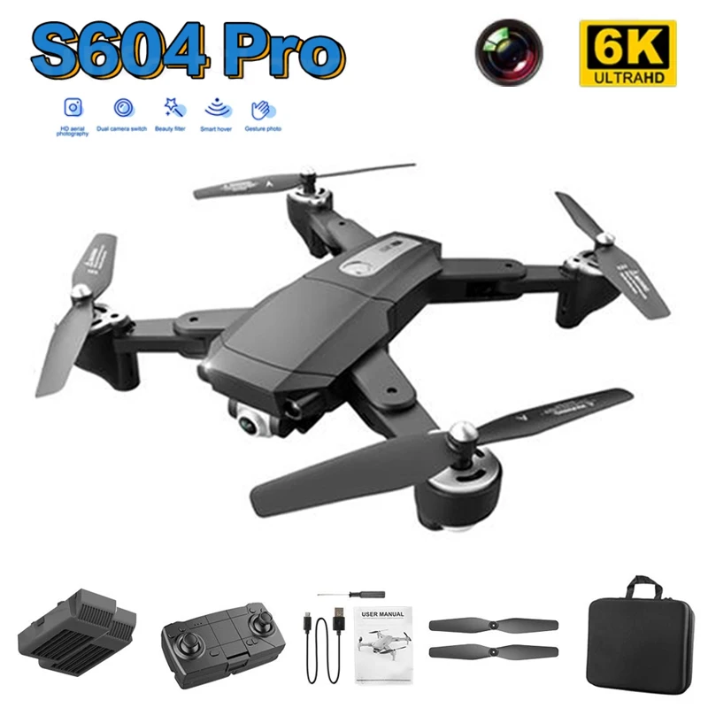 

New Rc Camera Drone 4K HD Wide Angle Camera 1080P WiFi Fpv Drone Dual Camera Quadcopter Real-time Transmission Helicopter Toys