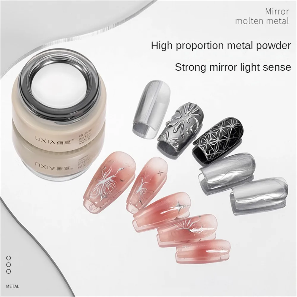 

Лак для ногтей металлик Роскошная Высококачественная формула, стойкий блеск, легко расширяемый, легко наносится и снимается, УФ-гель для ногтей