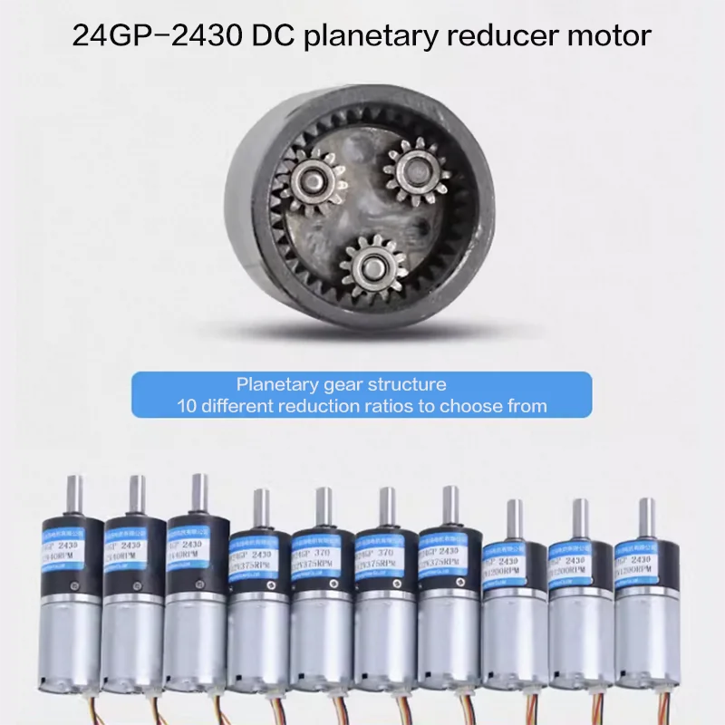 18 кг 24 мм 2430 микро планетарный бесщеточный редуктор постоянного тока 12 В в 9-1200