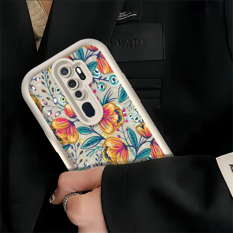 Милый цветочный Фотофон для OPPO Realme 12 Pro Plus 11 8 8i 7i 6i 5i 5 INS Корейская девушка мягкий