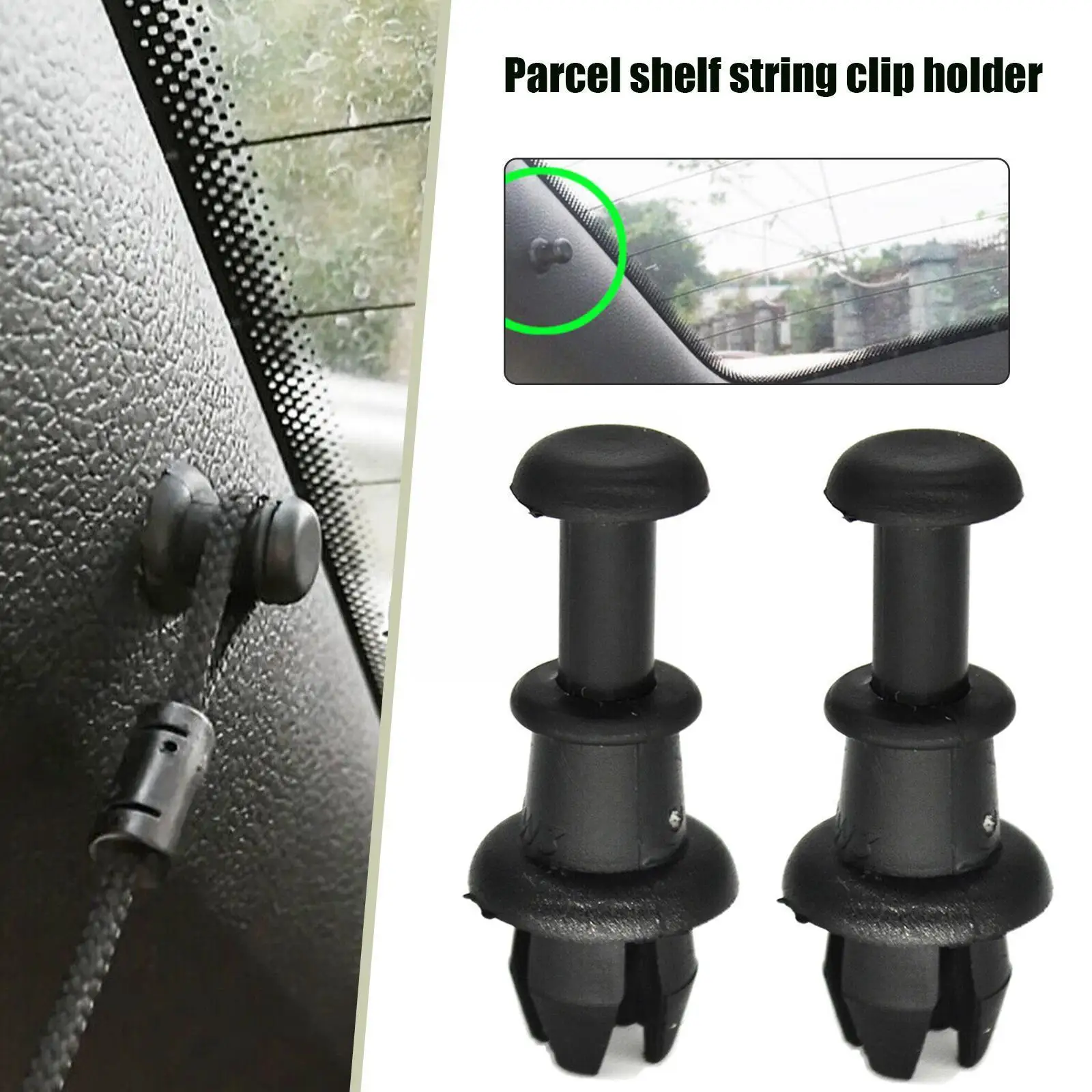 

2/4pcs For Mk5 6 Tigaun Mk1 6r 6c Boot Trunk Parcel Shelf Tray Strap String Clips Hook Tonneau Pivot Holder M6y4