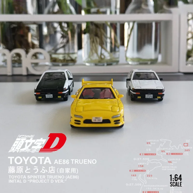 Металлическая модель автомобиля JERREN FInitial D AE86 1:64