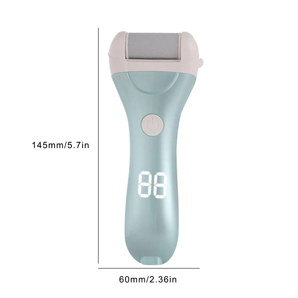

Foot File 1 7-2W Electric LED Heel Grinding Pedicure Tool USB Rechargeable Adjustable Dead Skin Callus Remover Blue