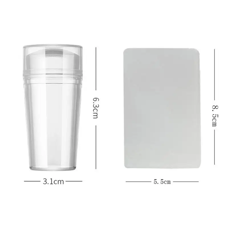 Силиконовый штамповочный набор для дизайна ногтей пластина французского