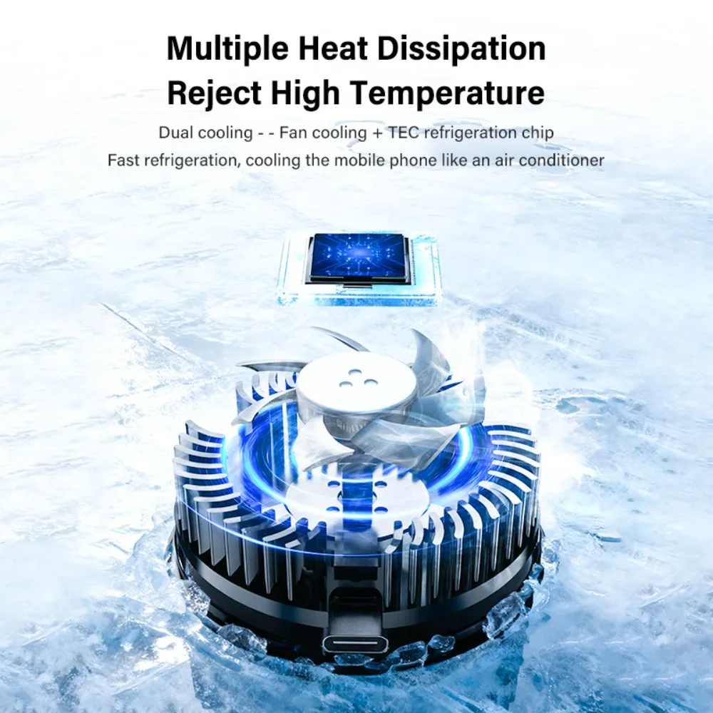 Фото Беспроводное зарядное устройство Qi2.2 25W с магнитной быстрой зарядкой и полупроводниковым охлаждением для игр/домашнего использования, предотвращающее перегрев для iPhone 17~12 №5